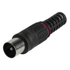 Разъем штекер TV без пайки черн. PROCONNECT