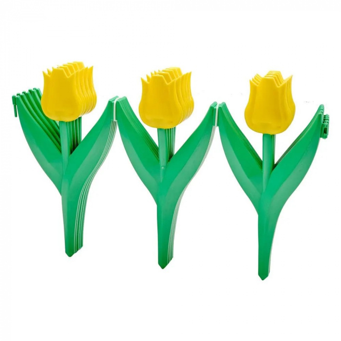 Заборчик декор. Тюльпан желт. 0,3*2,25м