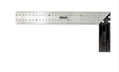 Угольник столярный нерж.сталь 300мм BIBER