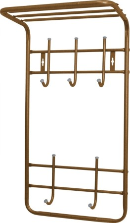 Вешалка 2-х ярусн с полкой ВПТ5 черный