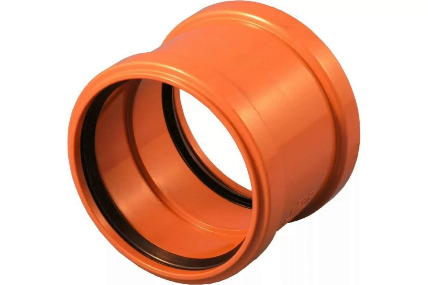 Муфта ПП 100мм д/наруж корич.