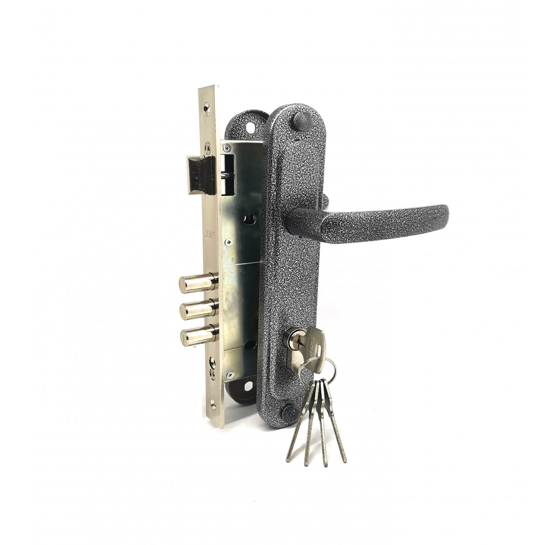 Замок врезной ЗВ 4-85,3-02 "ЗЕНИТ" серебро