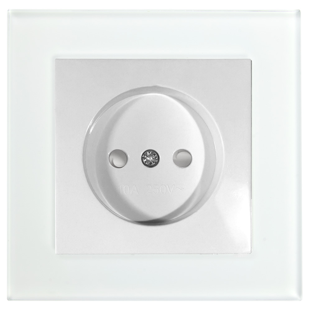 Розетка 1-м. б/з бел STEKKER