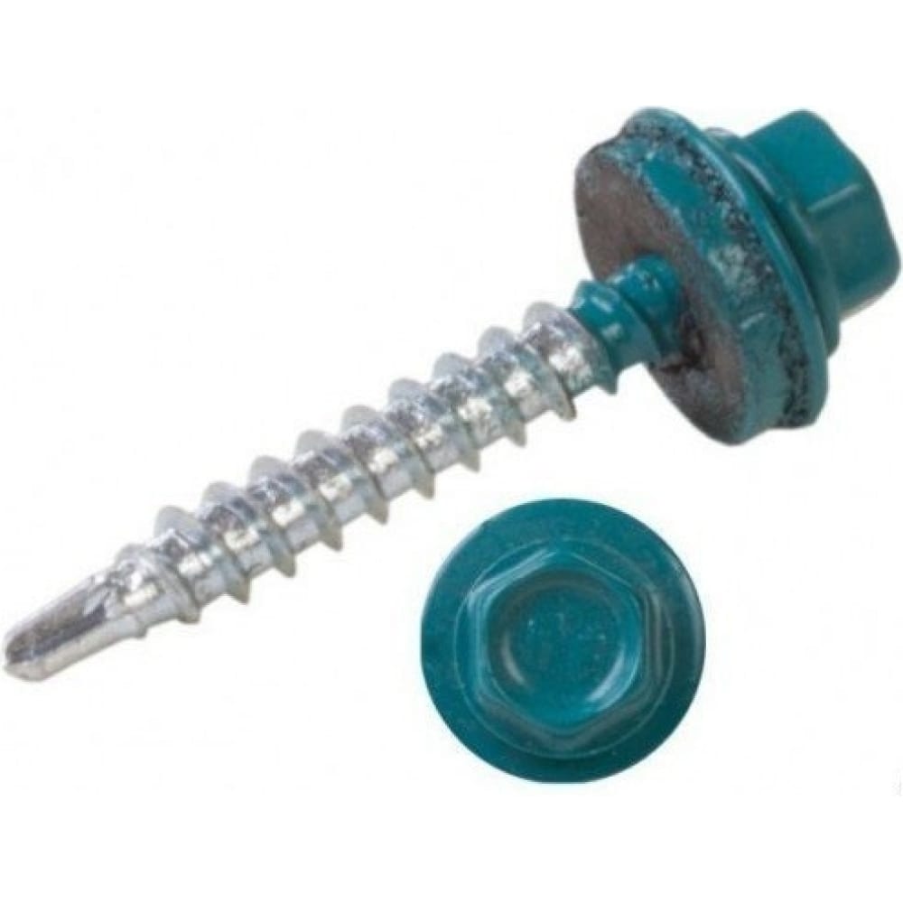 Саморезы кровел. 4,8*50 зел.мох 6005