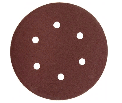 Круг шлиф."ЗУБР"Р180 150мм универ 6 отверстий  5шт. "Мастер"