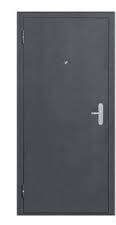 Дверь мет. 5,5см Прораб 960 левая Серебро, Графит/Белый