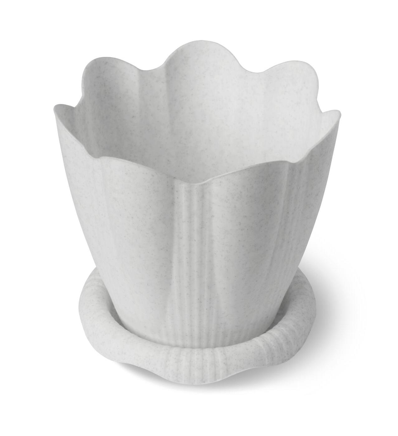 Горшок 1,5л Эдельвейс с поддон. мрамор С191Мартика