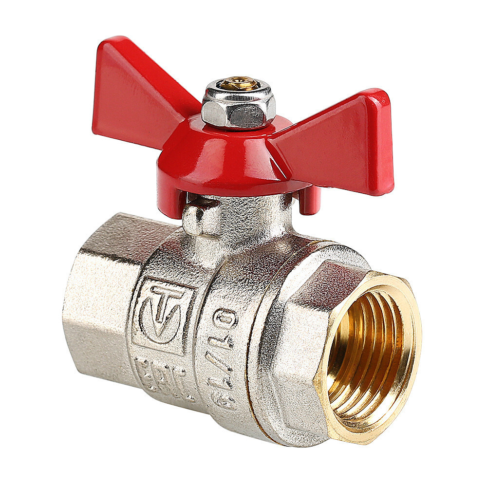 Кран шар. Basic VT BB 1/2" бабочка (бгг) (16) VT.217.N.04