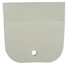 Шпатель BIBER резиновый белый80 мм