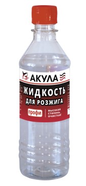 Жидкость для розжига АКУЛА "Профи" 0,4 л
