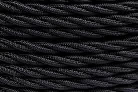 Провод ретро 2х1.5 матов. черн.