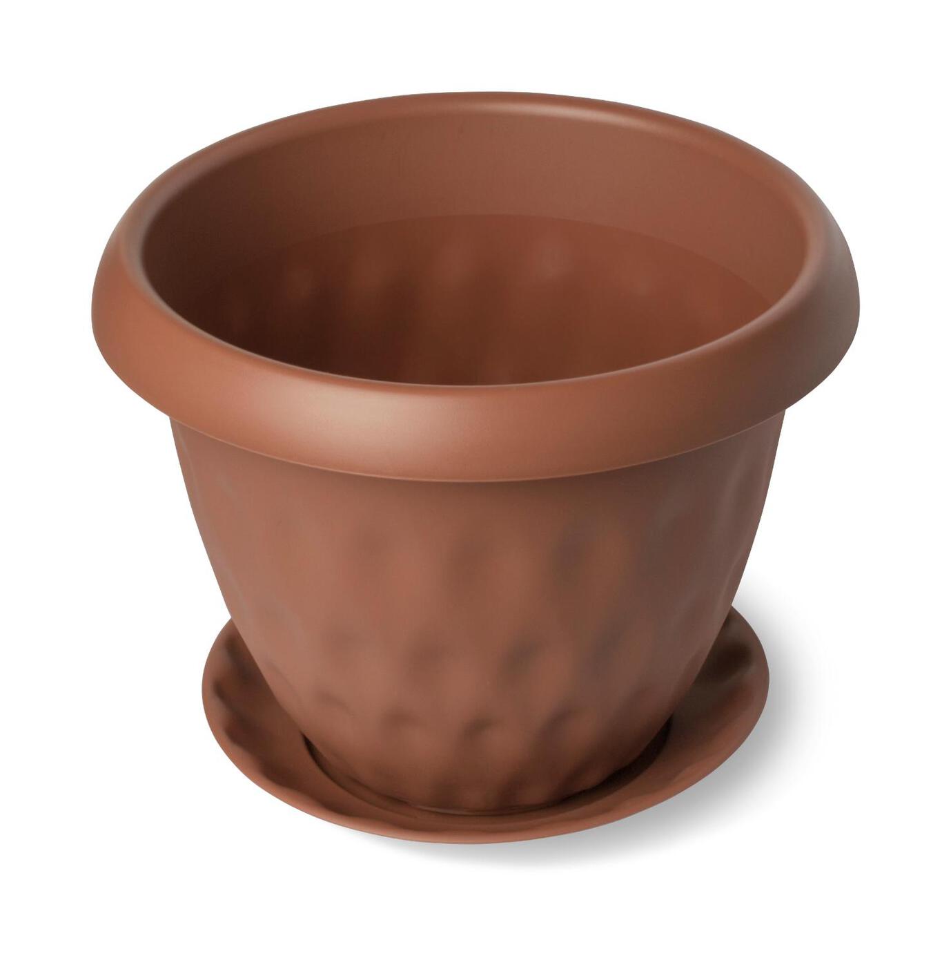 Горшок д/раст.Розетта терракот с под 13л Д340