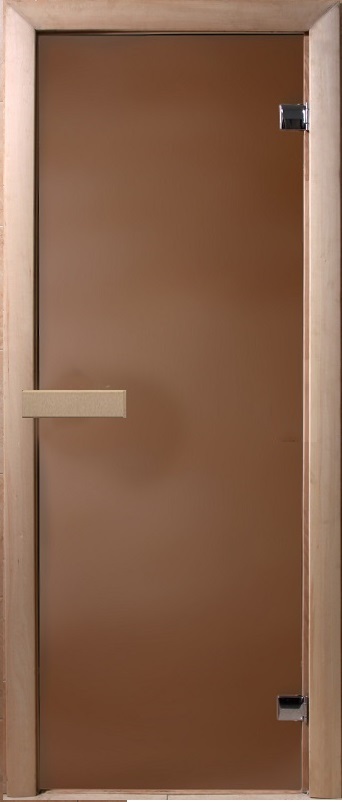 Дверь банная стекло бронза матовое 1900*700*6мм (П)