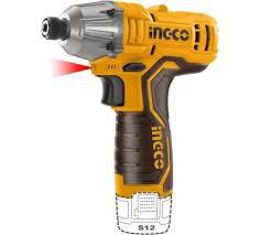 Шуруповерт INGCO импульсный ударный  Li-lon 12.0 В, 100 Нм CIRLI12015
