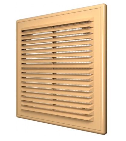 Решетка вентиляционная ЭРА АБС 150х150 бежевая