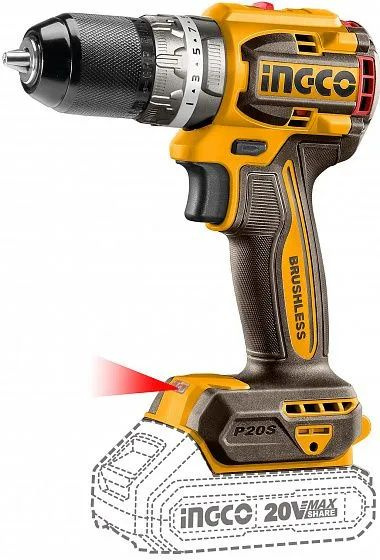 Шуруповерт INGCO CDLI206021 бесщеточный
