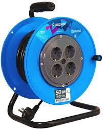 Удлинитель на катушке Космос 4х50м