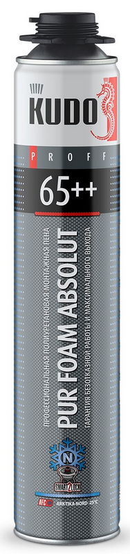 Пена монт. KUDO "Proff 65++Arktika Nord" зимняя 1 л