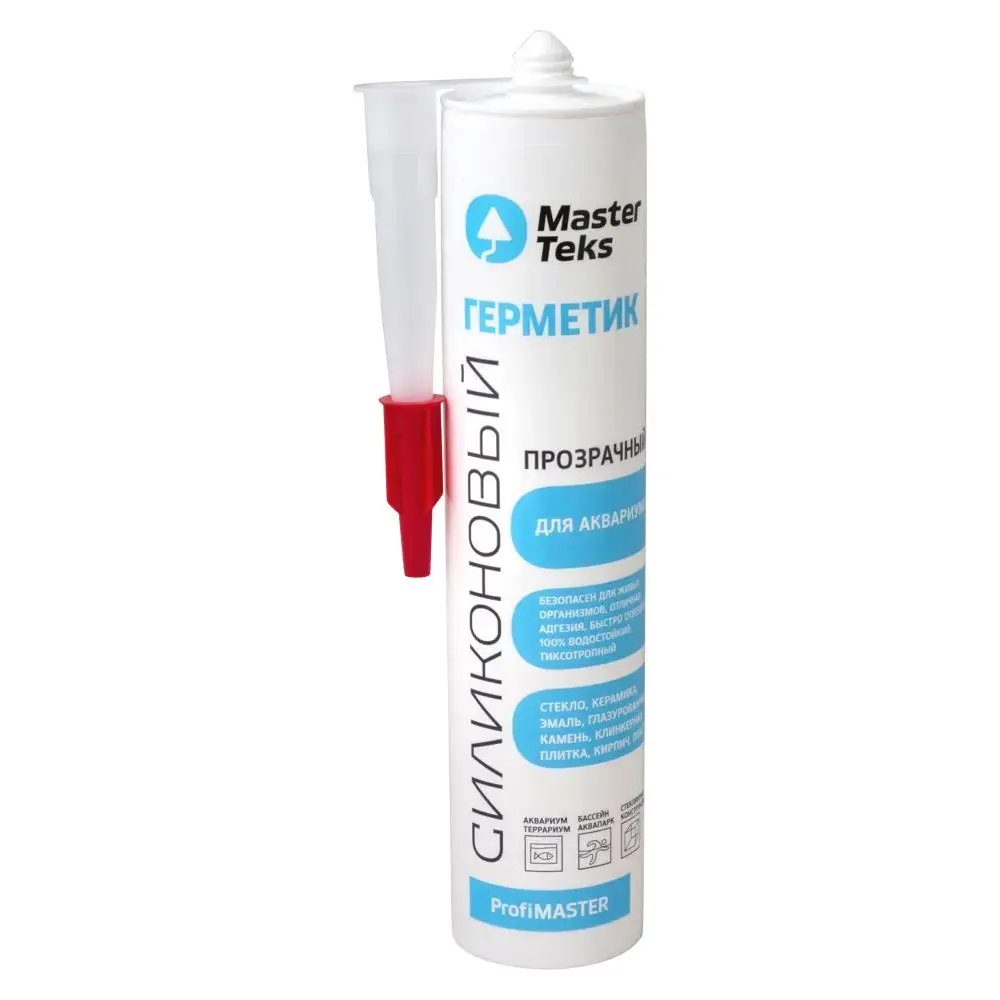 Герметик MasterTeks силик д/аквариумов прозрачный 290ml