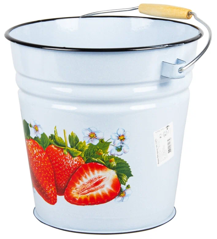 Ведро эмаль 12л б/к палевое