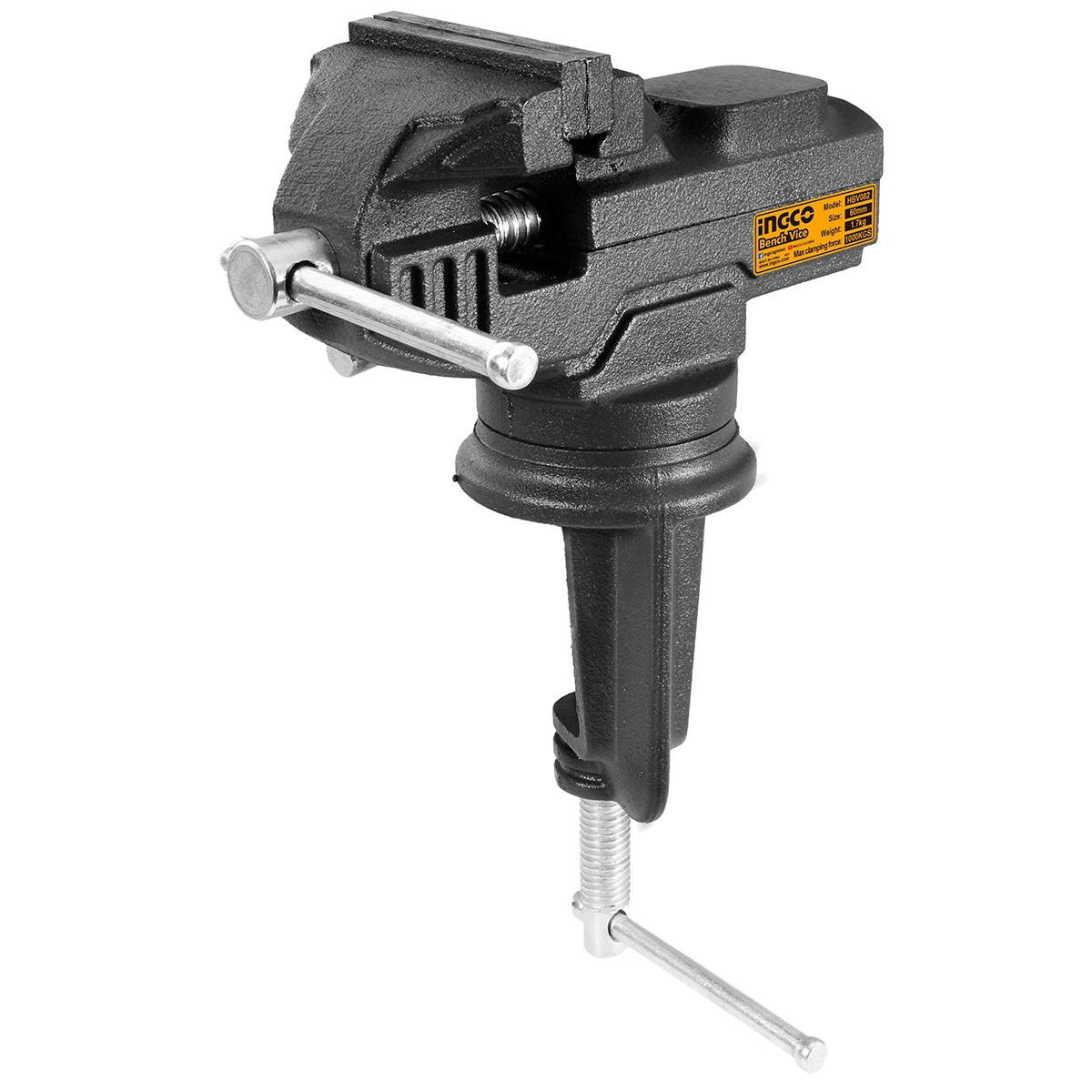 Тиски слесарные 60мм INGCO HBV082