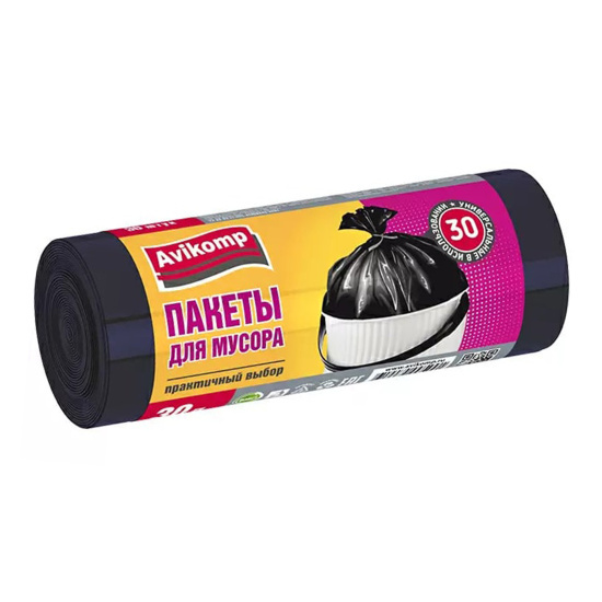 Пакеты для мусора AVIKOMP 30 л 30 шт.
