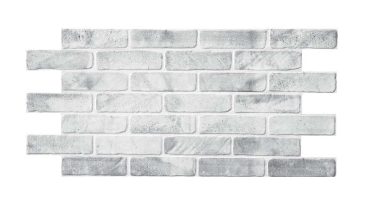 Панель GRACE "Кирпич Старый" ПВХ серый 1020х495х55 мм