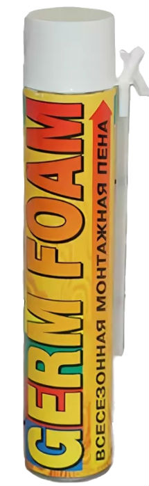 Пена монт. GERMFOAM быт. Увел.Выход +20% 750мл 530гр Всесез.
