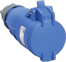 Розетка IEK ССИ-214 переносная с крышкой 16А 380В коричневый одноместная с заземлением