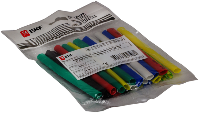 Набор трубок термоус. 8/4 (7цв.х3шт.)