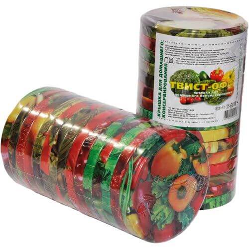 Крышка ТВИСТ-ОФФ "Ассорти" винтовые 82мм  20шт.