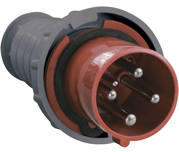 Вилка электрическая IEK ЗР ССИ-034 переносная 63А 380В черный с заземлением