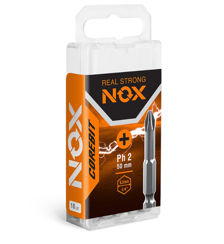 Бита"NOX" 50мм 1шт. Corebit магнитных Ph2