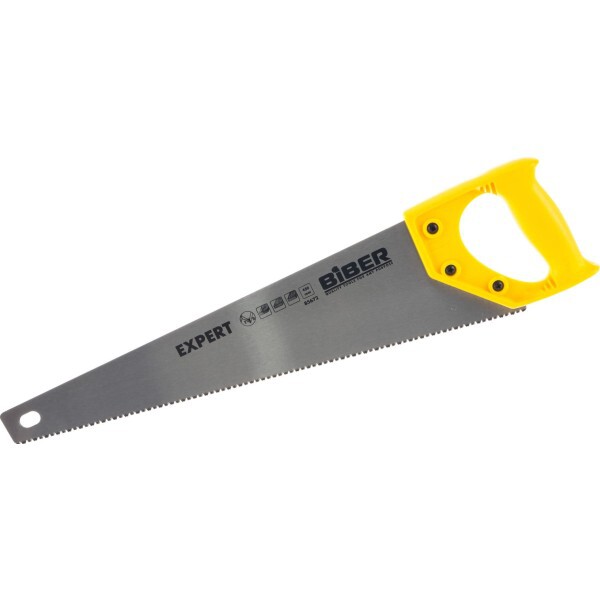 Ножовка по дереву 2D заточка крупный зуб, пласт. рукоятка "Эксперт" 450мм