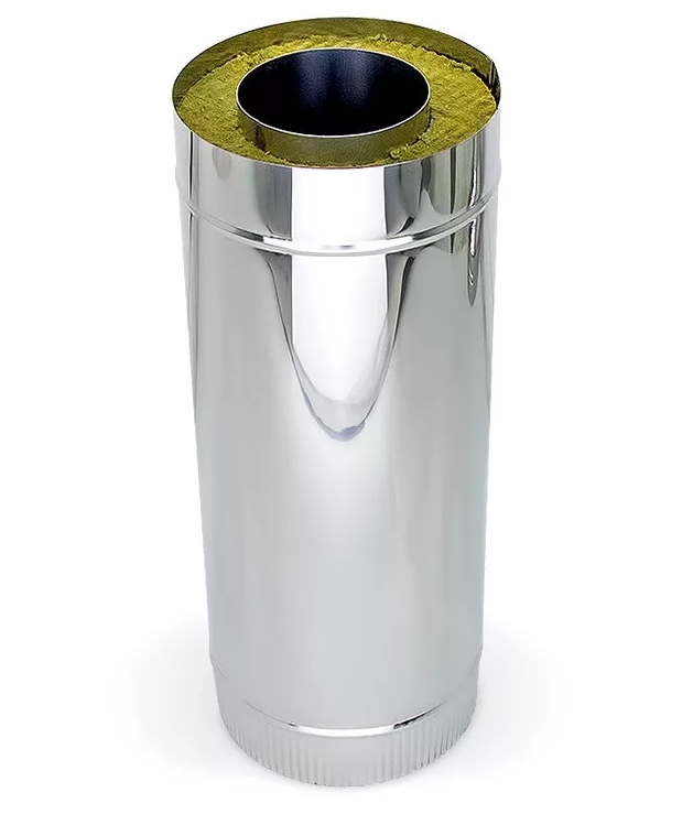 Труба сэндвич 0,5м ф230*150  нерж.0,8мм/нерж.0,5мм