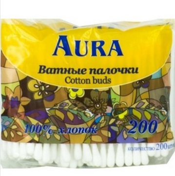 Ватные палочки АУРА 300шт п/у