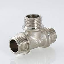 Тройник Valtec 1/2 (ш/ш/ш) никель VTr.131.N.0004