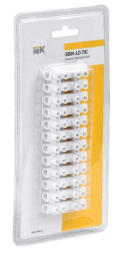 Колодка клеммная ЗВИ-20 4-10кв.мм 12пар IEK