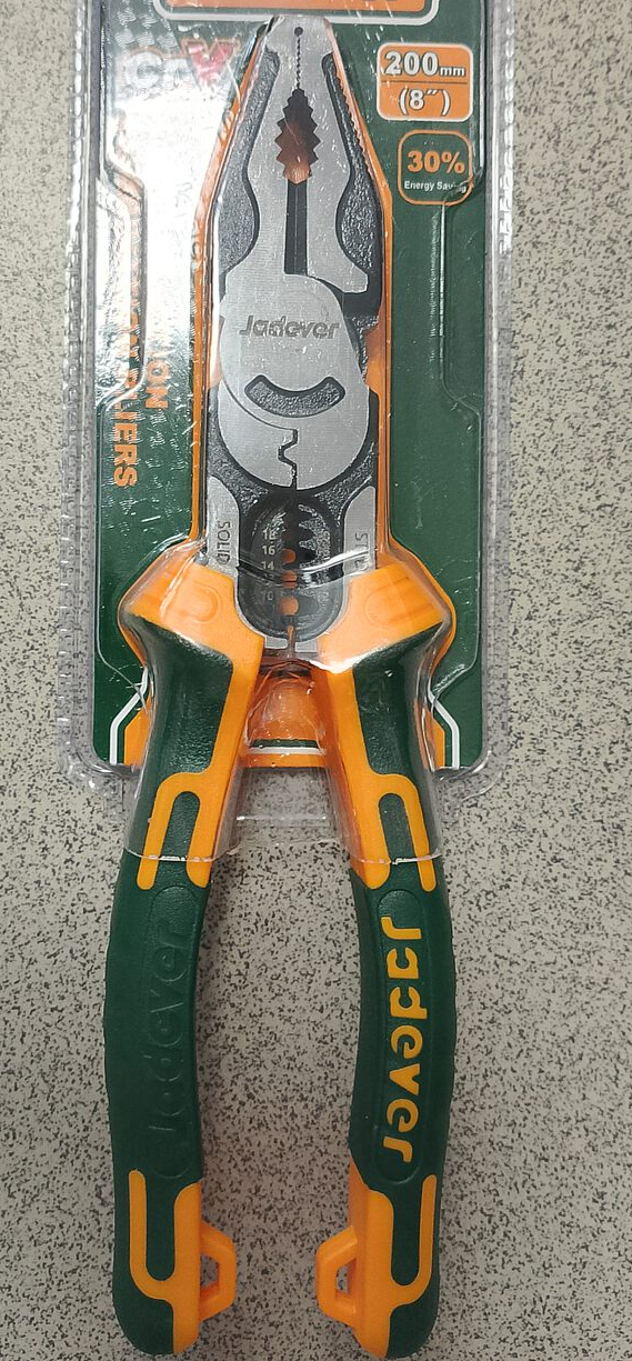 Плоскогубцы JADEVER 200 мм многофунк.