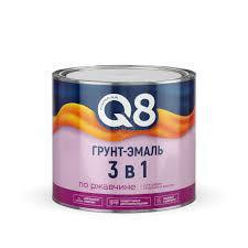 Грунт-эмаль FORMULA Q8 по ржавчине 3в1 графит-серый 1.8 кг