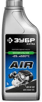 Масло ЗУБР 1 л, компрессорное минеральное масло, EXTRA (70630-1)