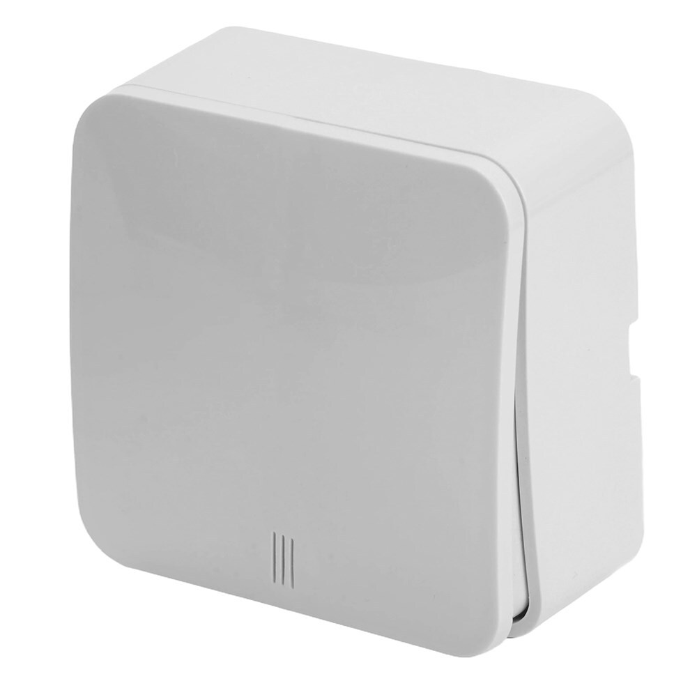 Выключатель открытой установки 1-клавишный с индикатором, 250В, 10А, IP20, серия София, белый, MSW10-11-20-01