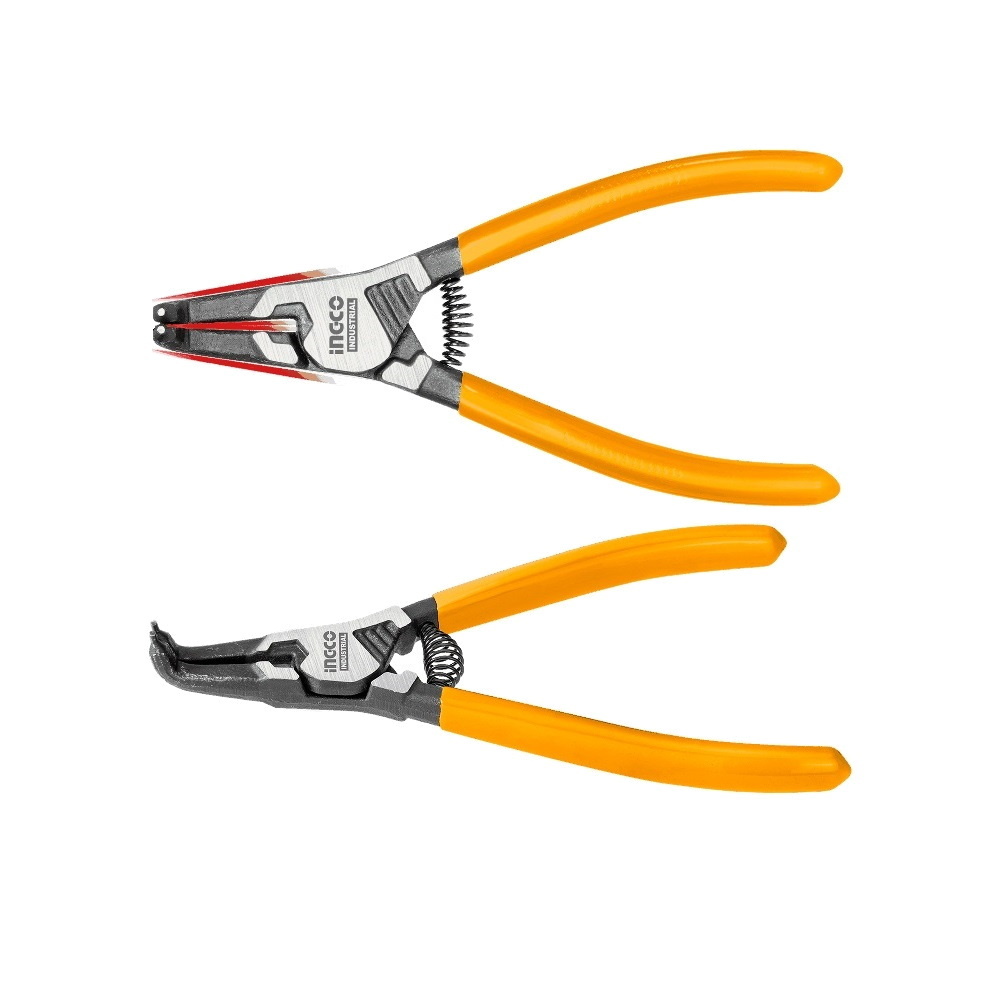 Съемник стопорных колец изогнутый 180 мм (внешние) INGCO HCCP261802