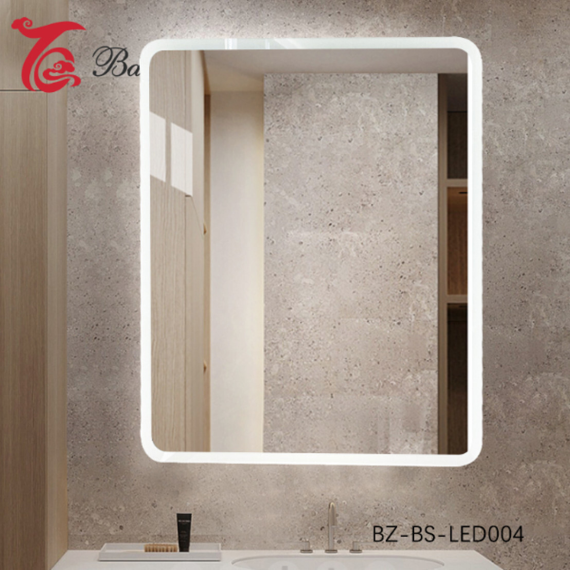 Зеркало 60*80см с LED-подсветкой контур BZ-BS-LED004