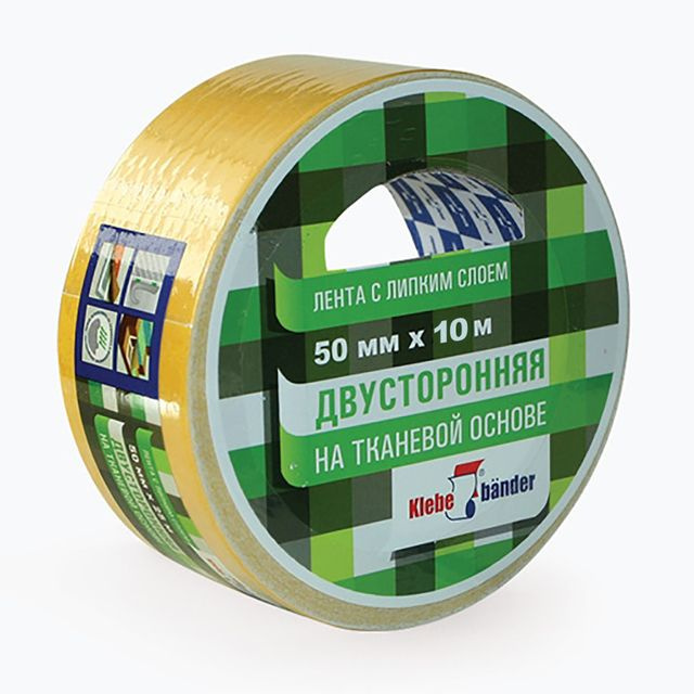 Лента клейкая двусторонняя 50ммх10м Klebebander