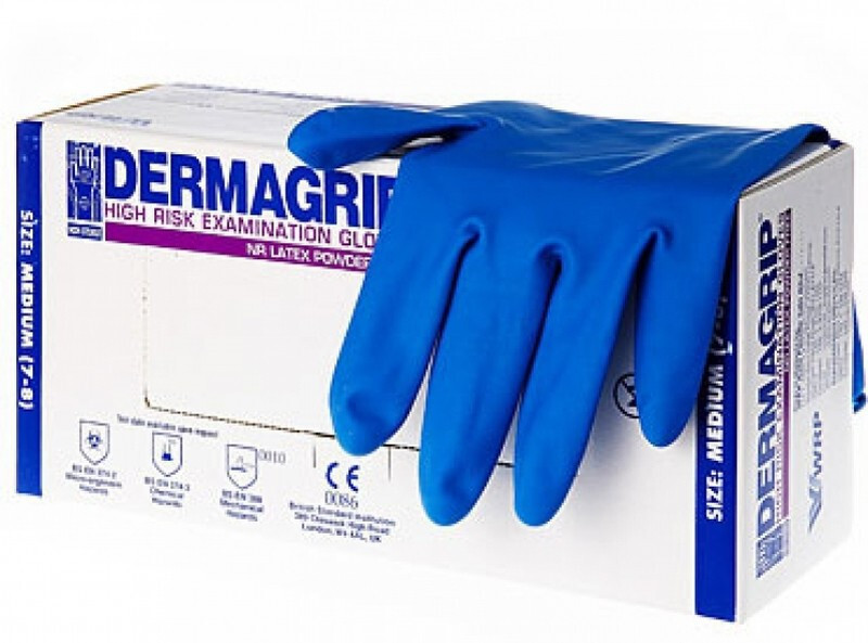 Перчатки резин. Dermagrip р.S пара