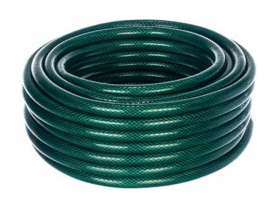 Шланг ВИХРЬ поливочный ПВХ трехслойный армированный зеленый 1/2" 25 м
