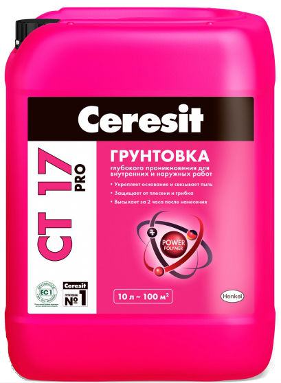 Грунтовка CERESIT СТ17 PRO 5кг унив. глубокопр.