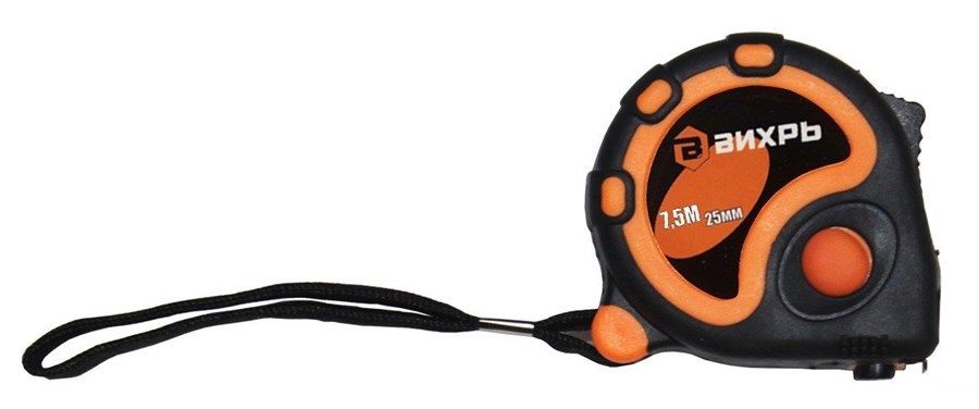 Рулетка ВИХРЬ 7,5м х 25мм