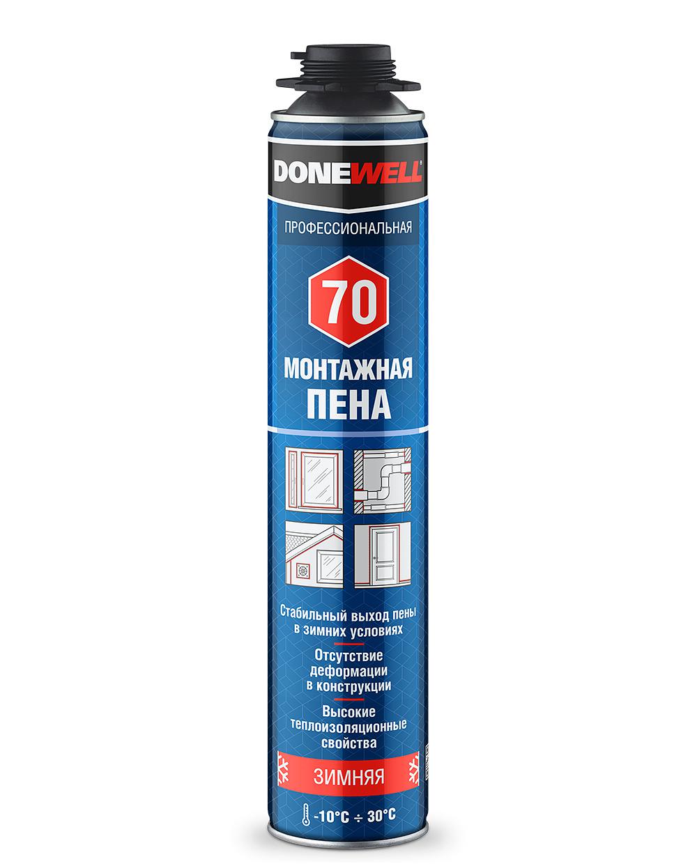 Пена монт. DONEWELL "Профи 70"  зимняя 1л